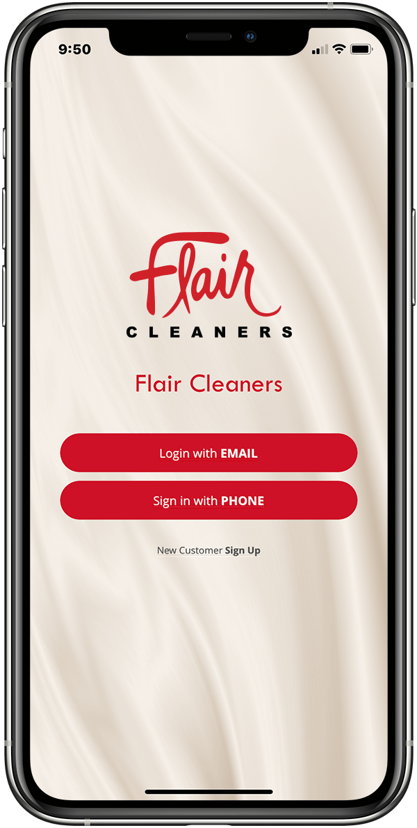 Flair Cleaners Mobile App