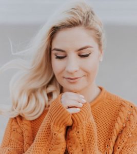 woman in sweater